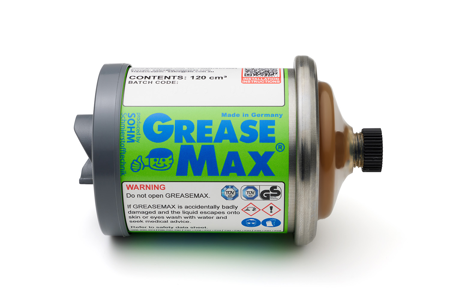 GreaseMax has no electrical or mechanical components and has only one moving part, which is the piston. For this reason it is extremely reliable.