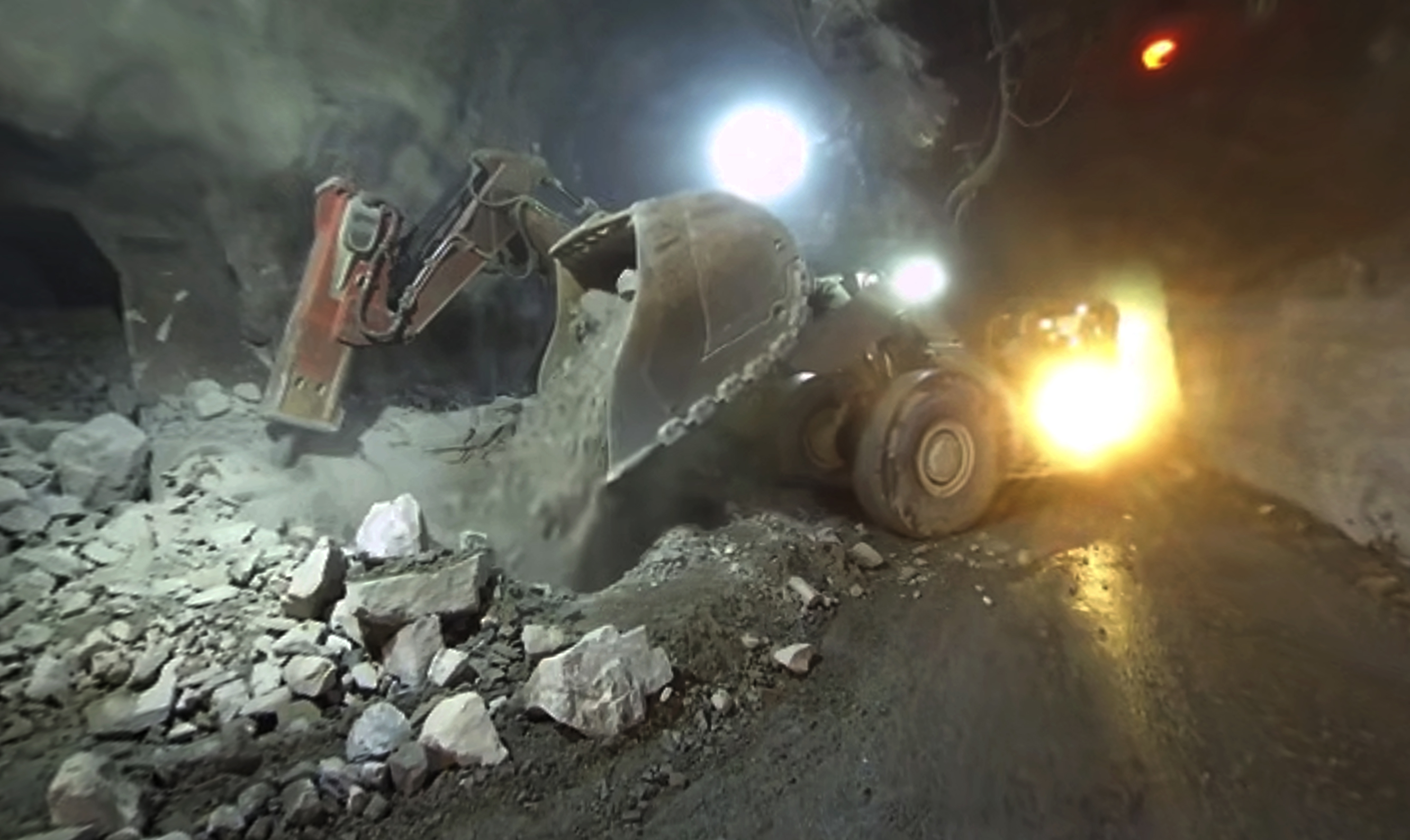 Underground operations at Freeport-McMoRan’s Grasberg minerals district in Central Papua, where the Grasberg Block Cave recovery has been extended into early 2028 after wetter ore conditions complicated underground material handling and rail-loading systems. Photo Credit: Freeport-McMoRan.